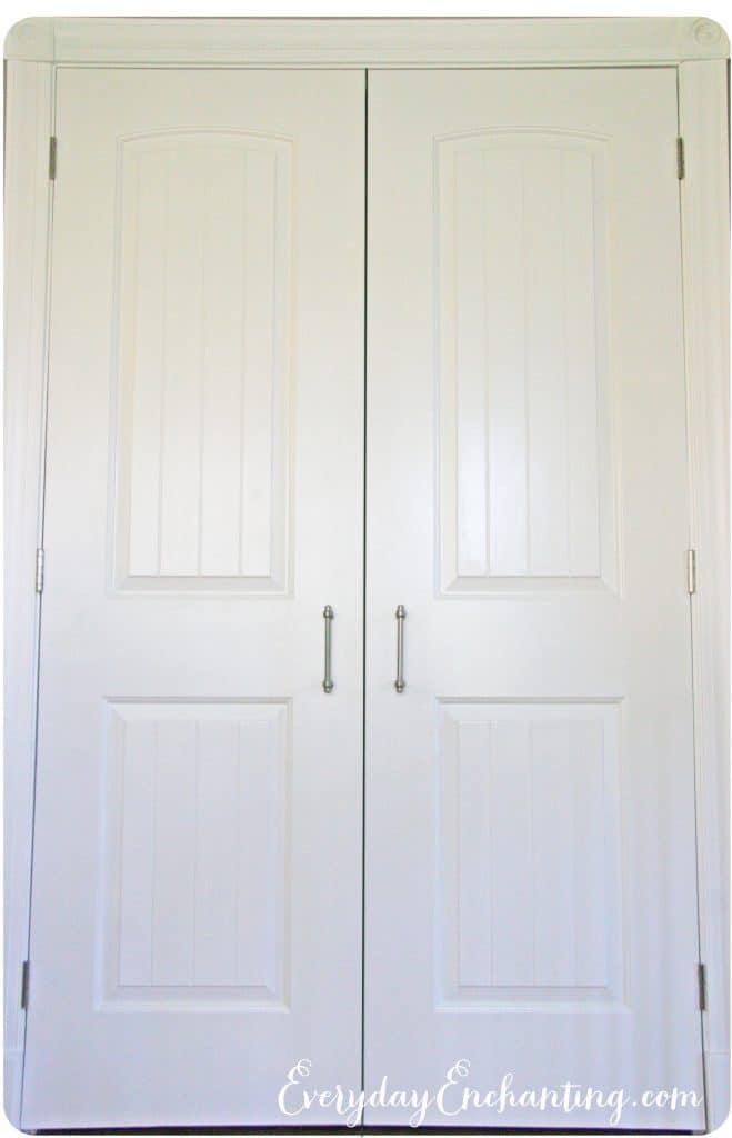 Pantry doors closed