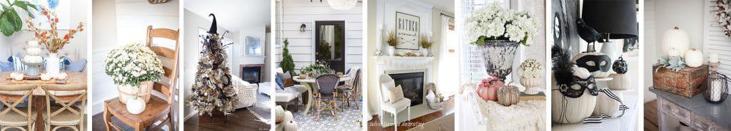 Apple Cider Bar & Fall Dining Room | Find inspiration for fall entertaining with this simply decorated dining room, including an apple cider bar!