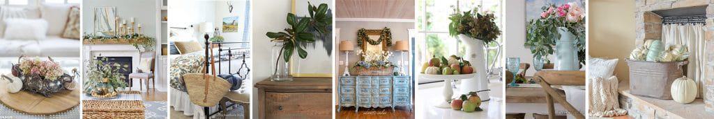Apple Cider Bar & Fall Dining Room | Find inspiration for fall entertaining with this simply decorated dining room, including an apple cider bar!