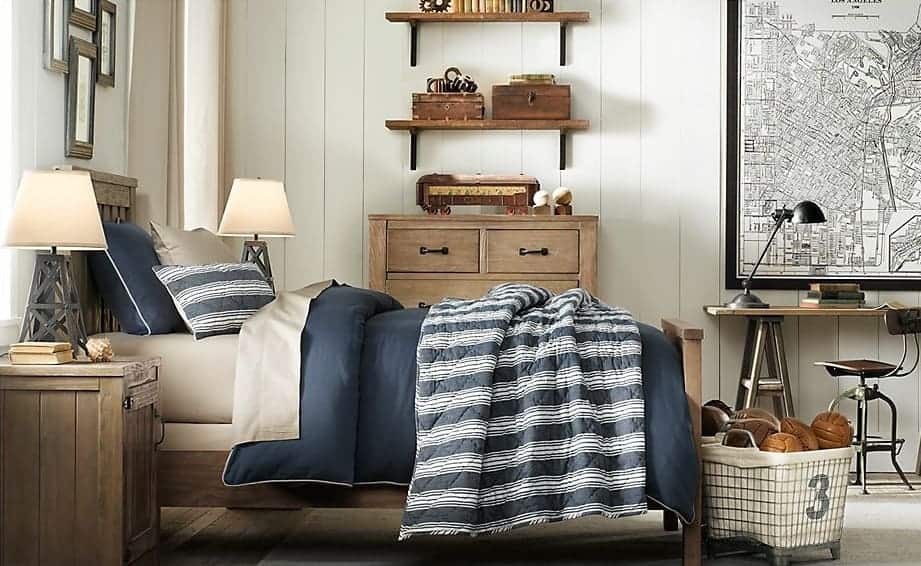 rustic industrial boy bedroom design inspiration | nina hendrick design