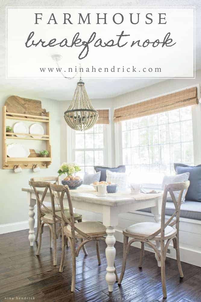 Farmhouse Breakfast Nook Reveal Nina Hendrick