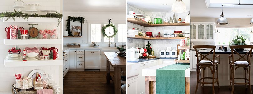 Christmas Kitchen Decorating Ideas from The Handmade Farmhouse, Boxwood Avenue, Nina Hendrick, and My Sweet Savannah