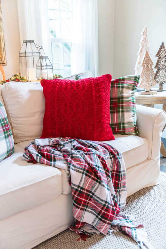 Red and Green Christmas Pillows