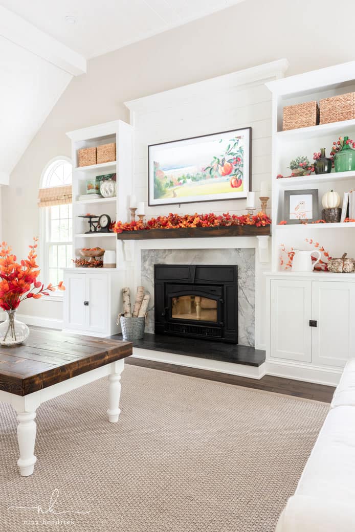 Classic Fall Family Room Decor