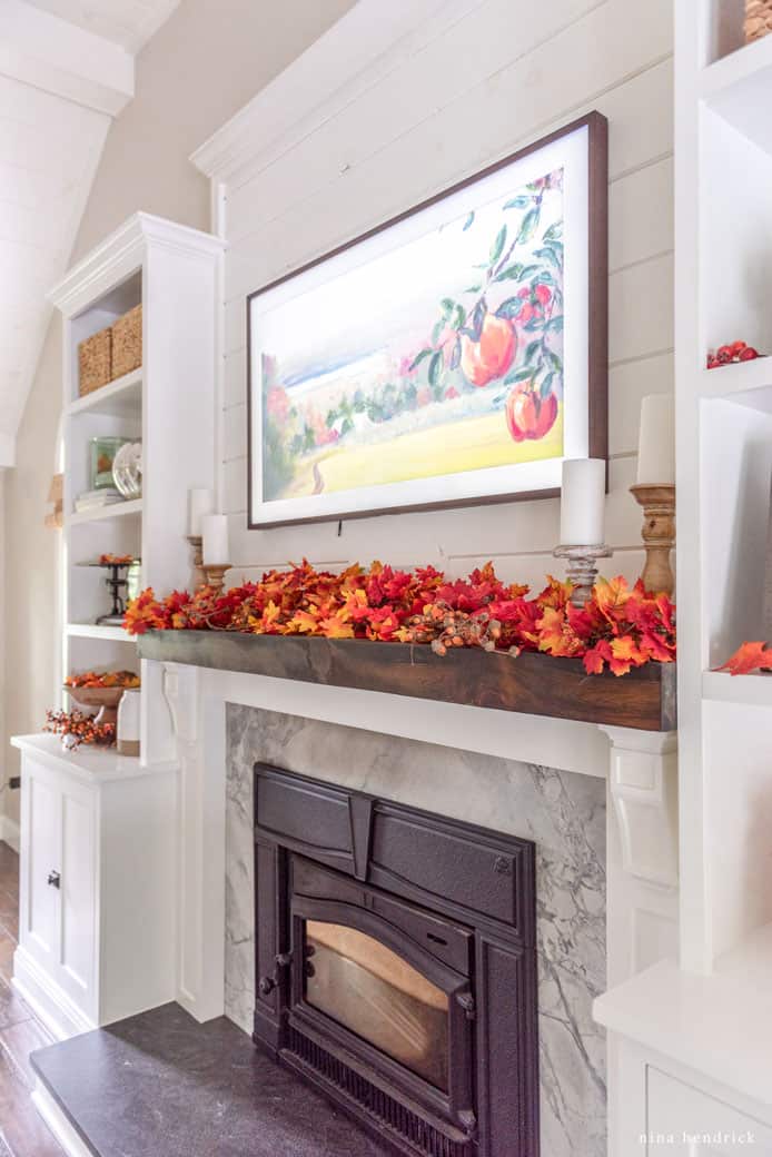 This classic fall mantel and fall mantel ideas are simple and affordable decor and can be used year after year to help you decorate your home for autumn.