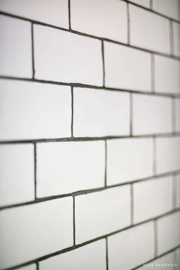 handmade Spanish subway tiles with dark grout