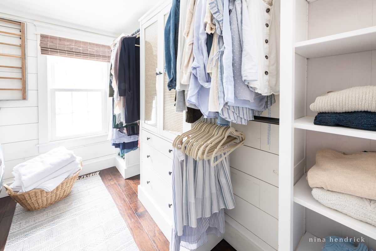 These closet organizers clear clutter and maximize my space