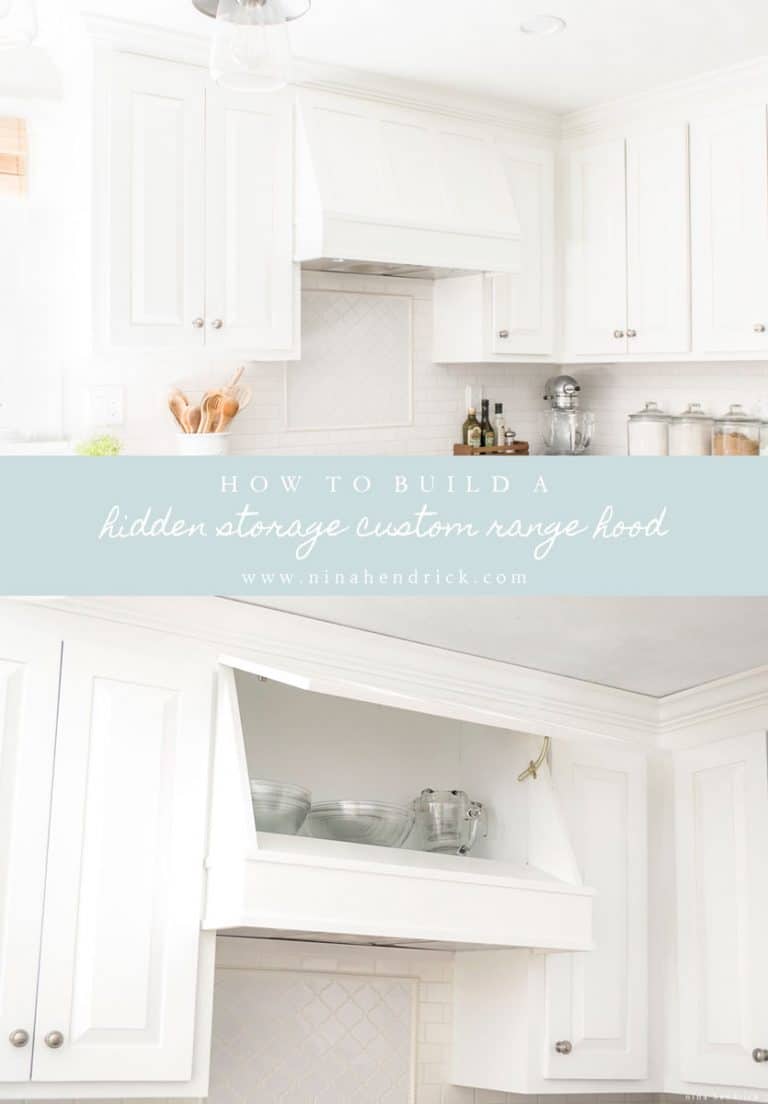DIY Storage Range Hood Custom Vent Cover Tutorial