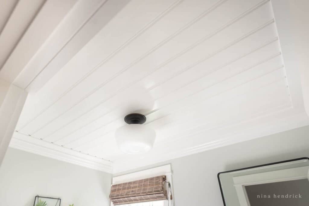 Diy Beadboard Ceiling Tutorial Easy