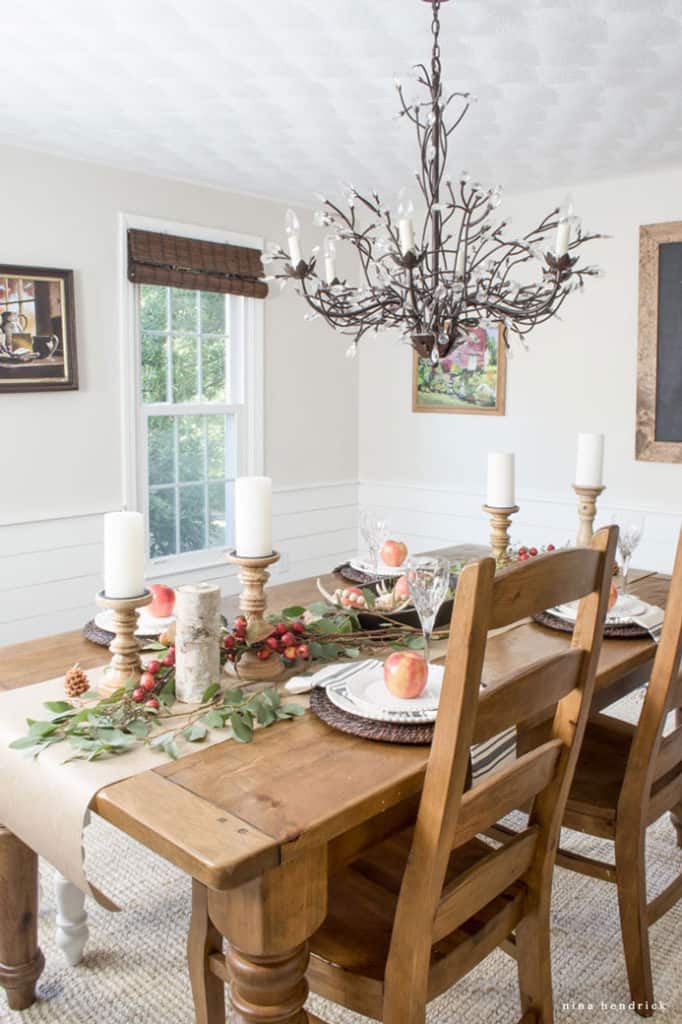 dining room early fall decorating ideas