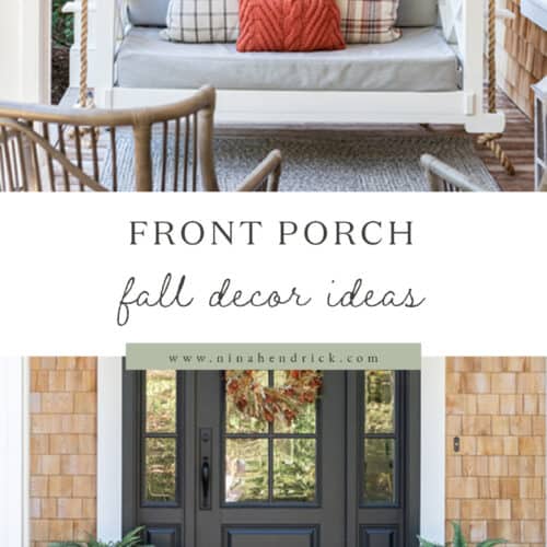 Fall porch decor ideas.