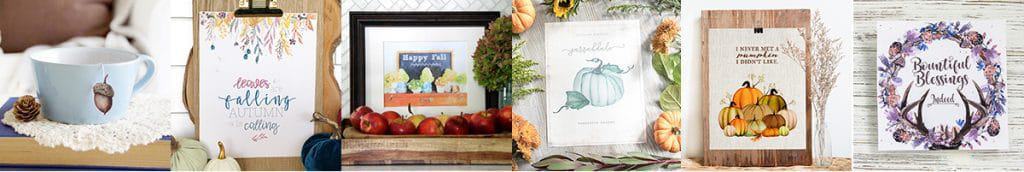 Watercolor Heirloom Pumpkin Printabes | Get a free copy of these watercolor heirloom pumpkin printables to download, print, and decorate your home for fall!