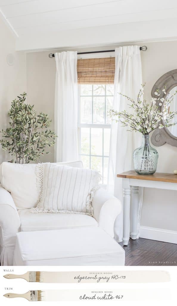 Choosing a Paint Color | How to Paint a Room. Edgecomb Gray Family Room