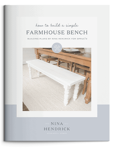 How to Build a Simple Farmhouse Bench Building Plans