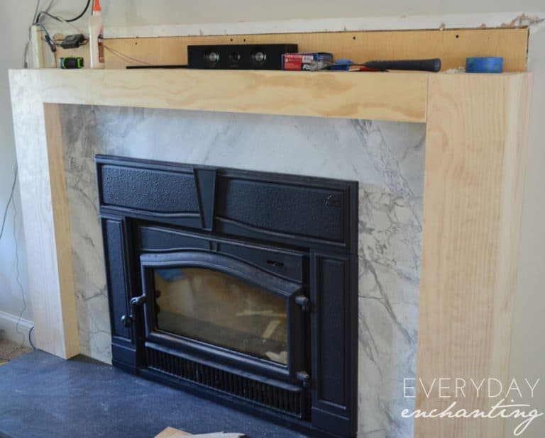 How To Cover Your Brick Fireplace Modern Farmhouse Style