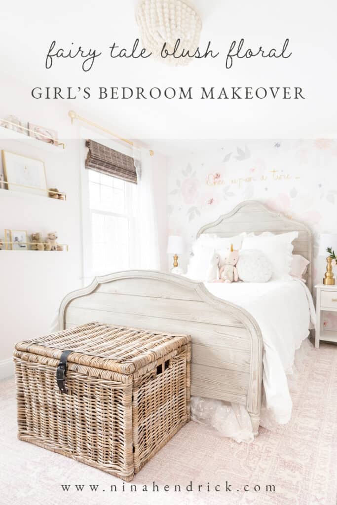 floral girl room makeover