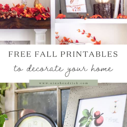 Free fall printables to decorate your home.