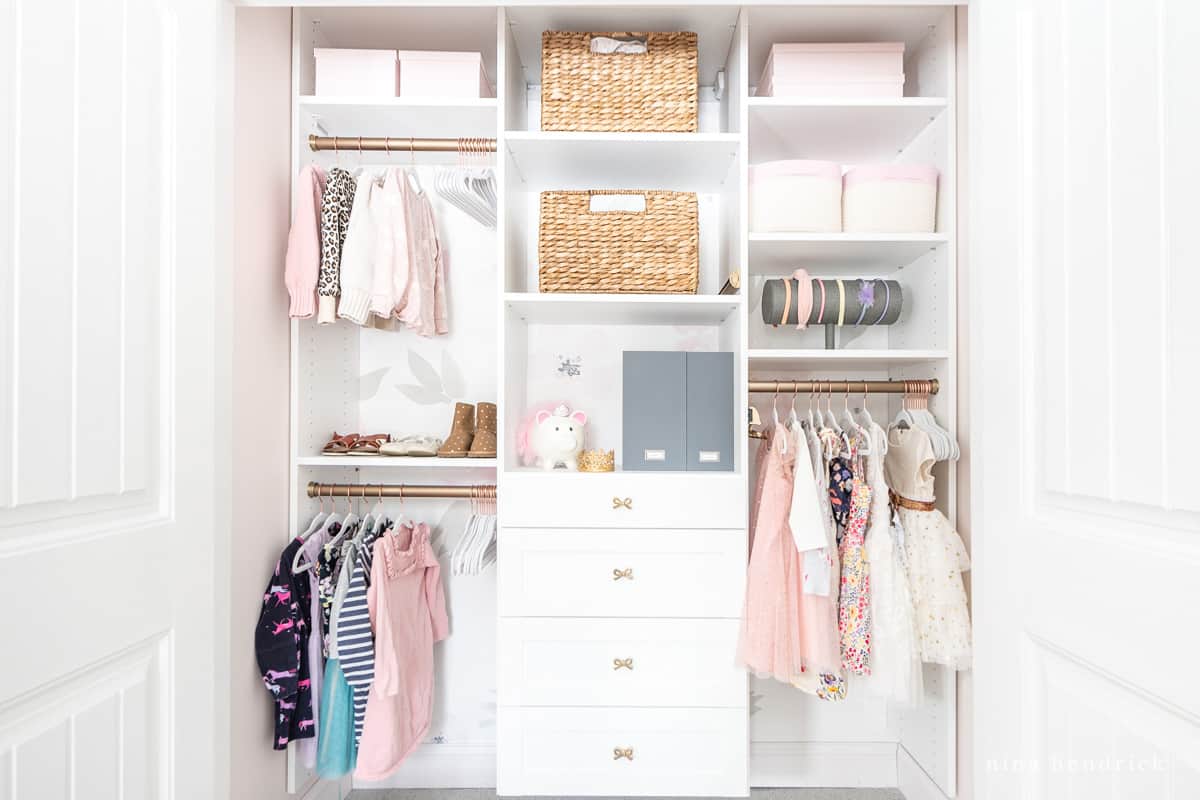 DIY Kid's Closet Organization - The Blush Home Blog