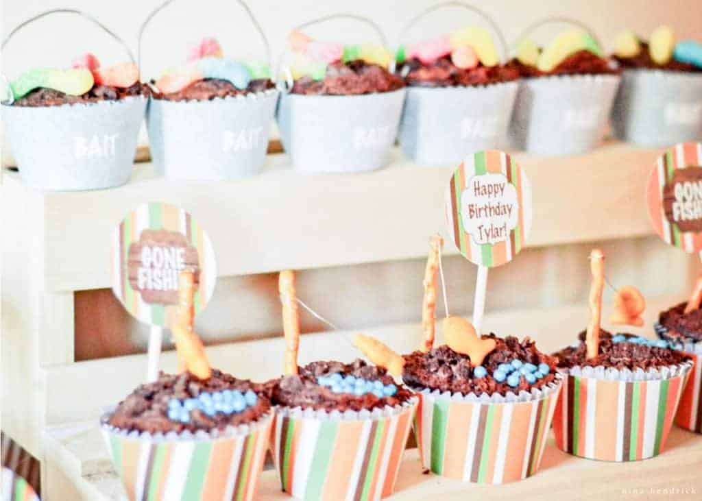 food display at fishing party