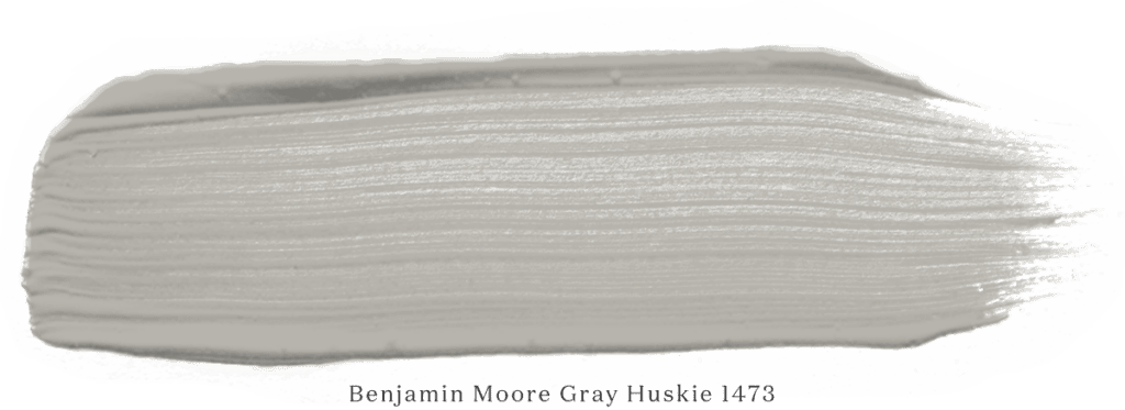 Benjamin Moore Gray Huskie paint streak