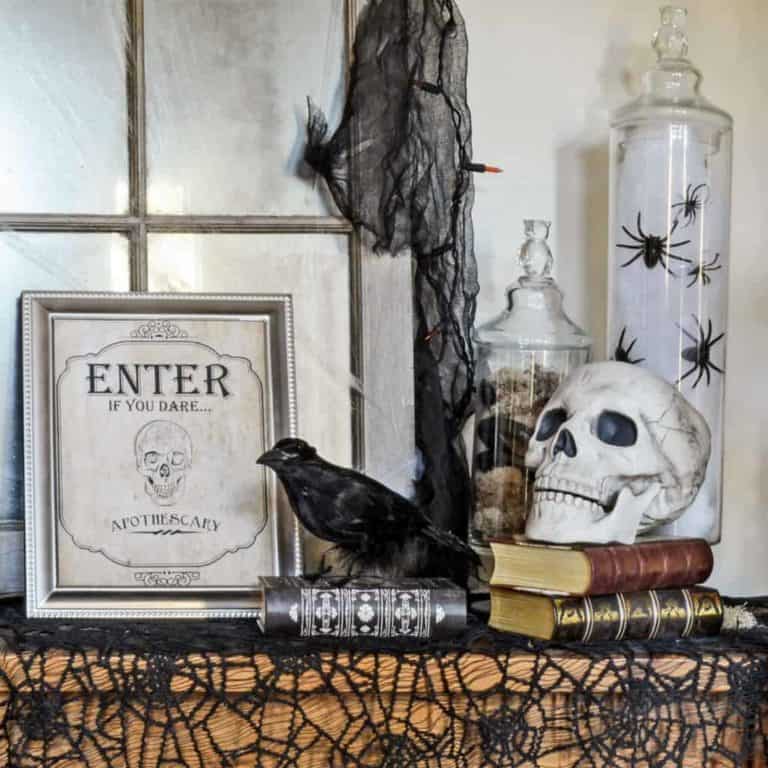 Spooky Foyer Decor