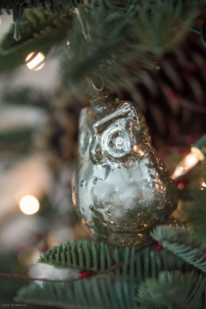 Christmas 2016 Nina Hendrick Holiday Housewalk | Mercury Owl Ornament