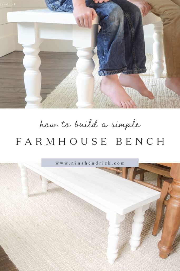 How to Build a Simple Farmhouse Bench Step-by-Step