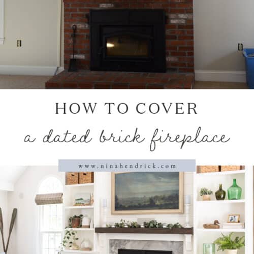 Cover A Brick Fireplace With Wood, How To Brick Your Fireplace