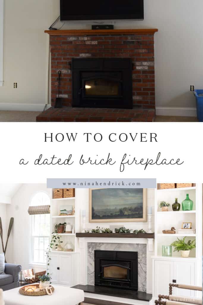 How to Cover Your Brick Fireplace