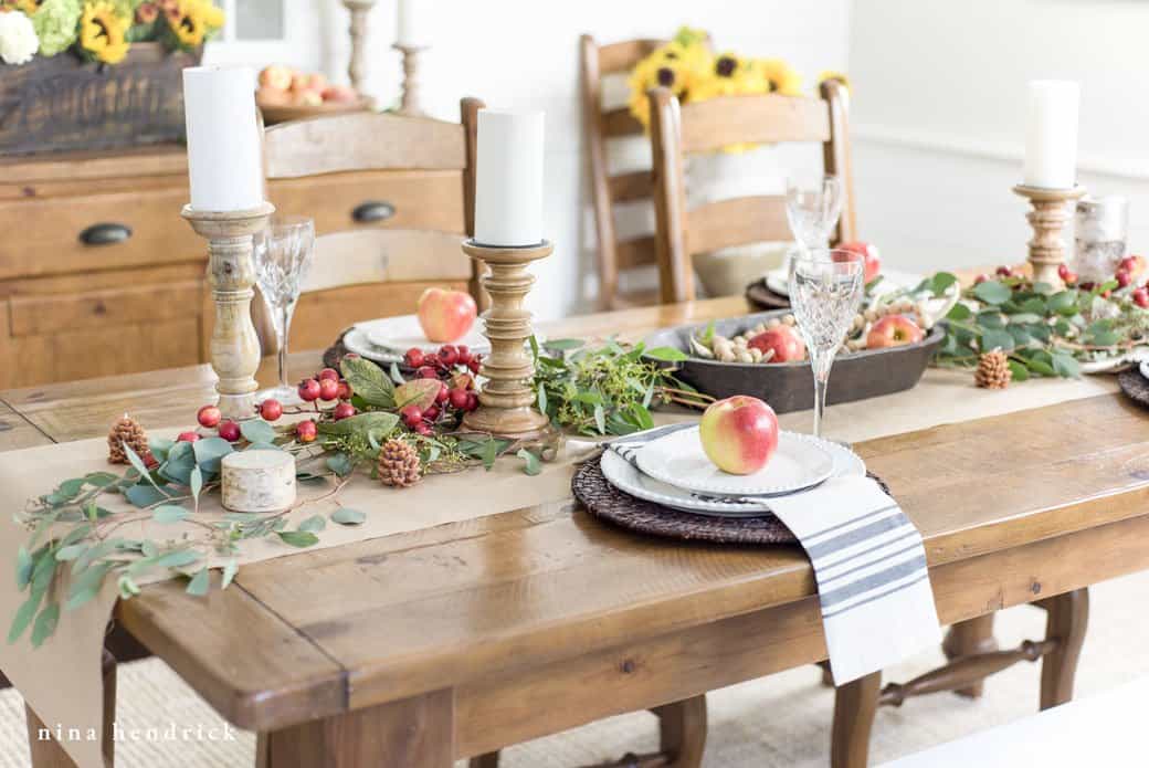 Learn how to create a tablescape for fall step-by-step.