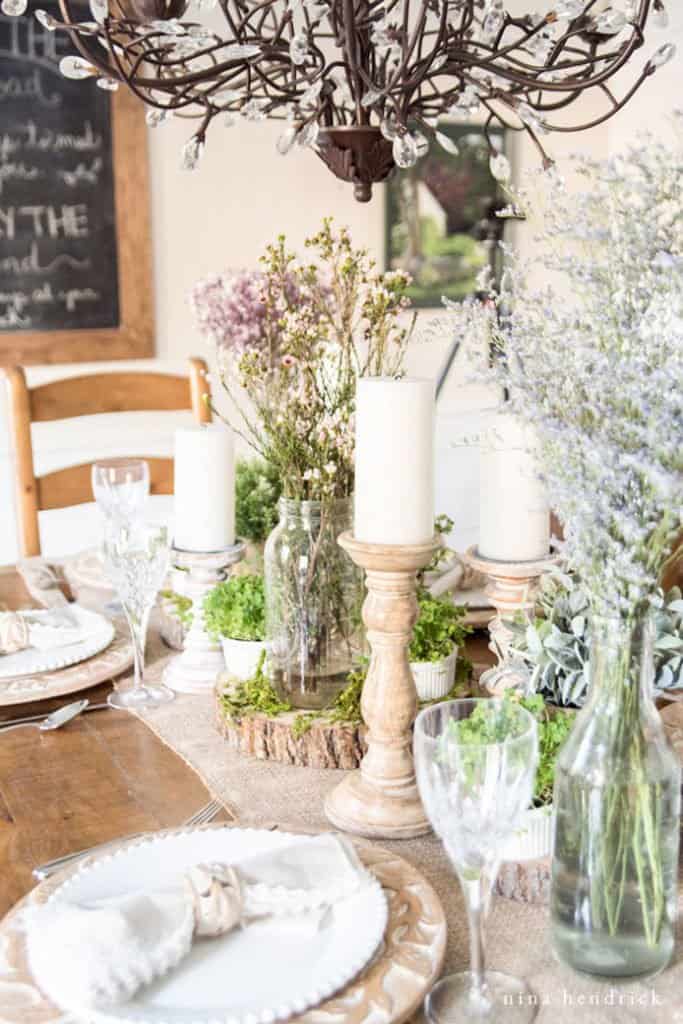 Find inspiration like this Irish-Inspired tablescape for how to create a tablescape.