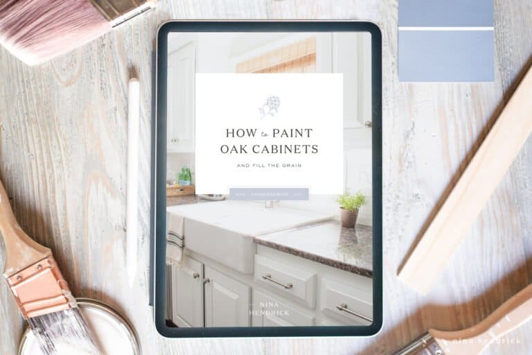 How to Paint Oak and Hide the Grain Tutorial