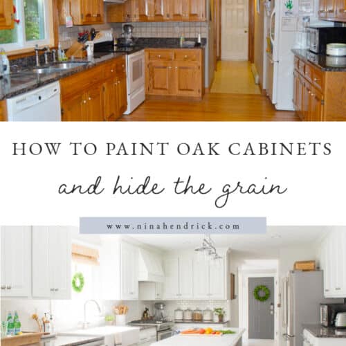 How To Paint Oak Cabinets And Hide The, How To Take Care Of Paint Kitchen Cabinets In Winter