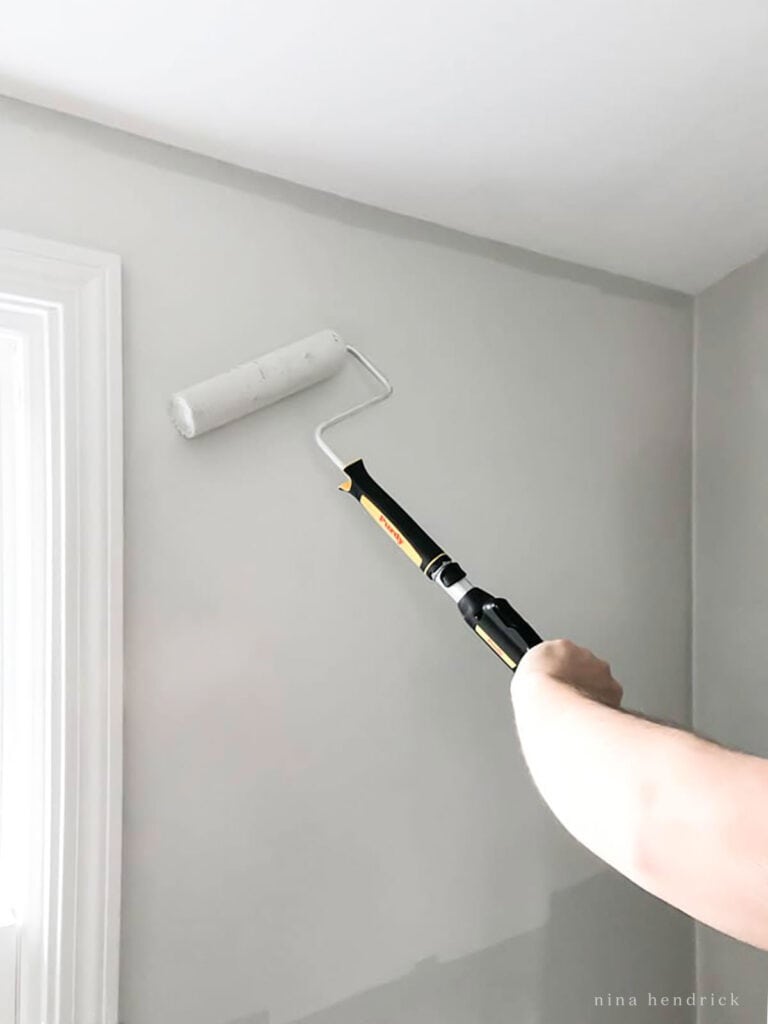 Learn how to paint a room using a paint roller.