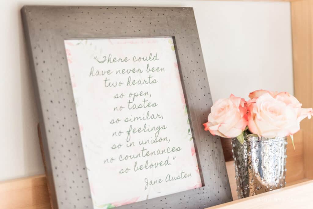 Free Valentine's Day Printable with Jane Austen quote