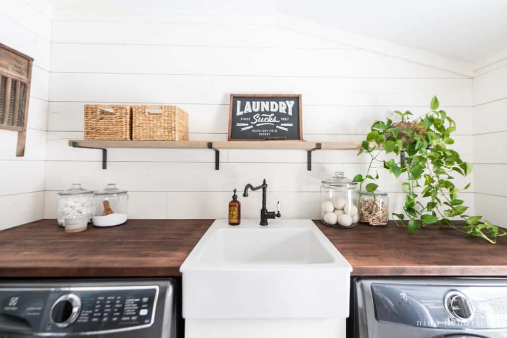 Butcher Block Laundry Room - Project by Brad at Menards®