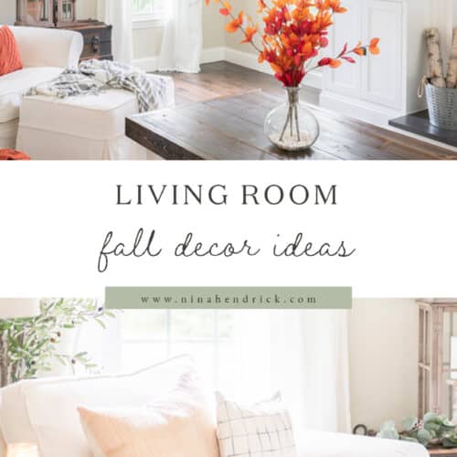 Living room fall decor ideas.