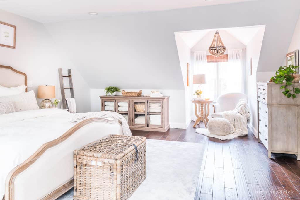 Master Bedroom Renovation with reading nook in dormer