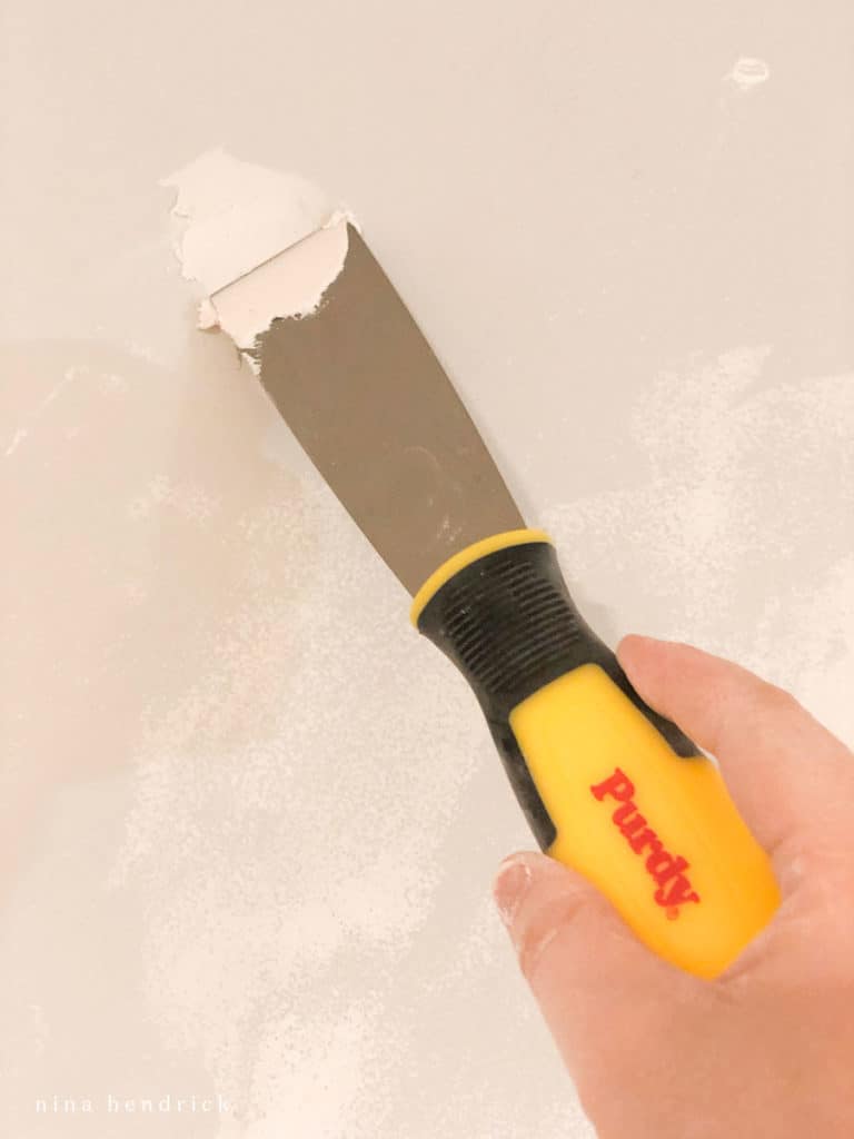 Preparing a wall for painting