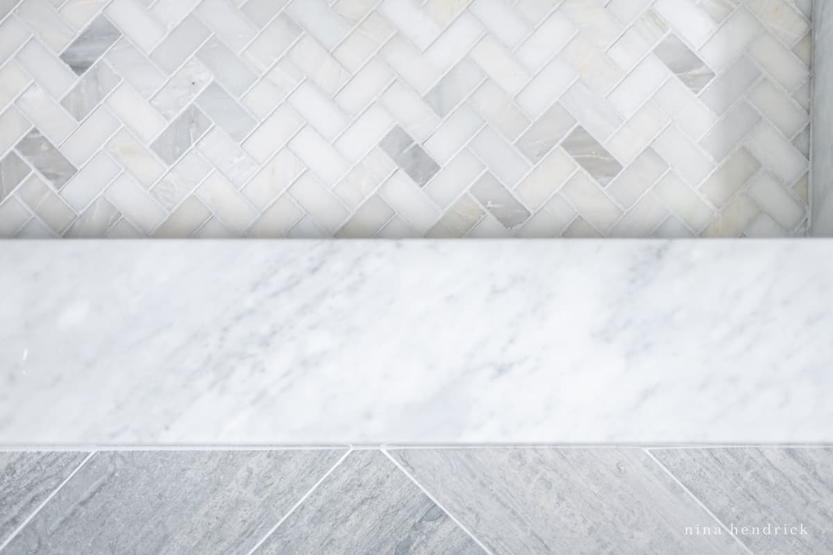 Mixing Tiles in a Bathroom in 3 Simple Steps — Nina Hendrick