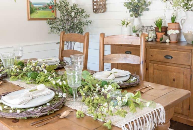 Natural Spring Tablescape