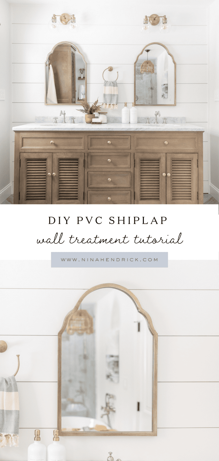 PVC Shiplap: How to Plank a Wall with PVC — Nina Hendrick