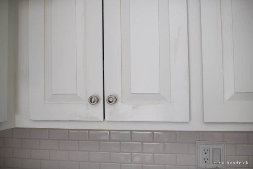 damaged kitchen cabinets