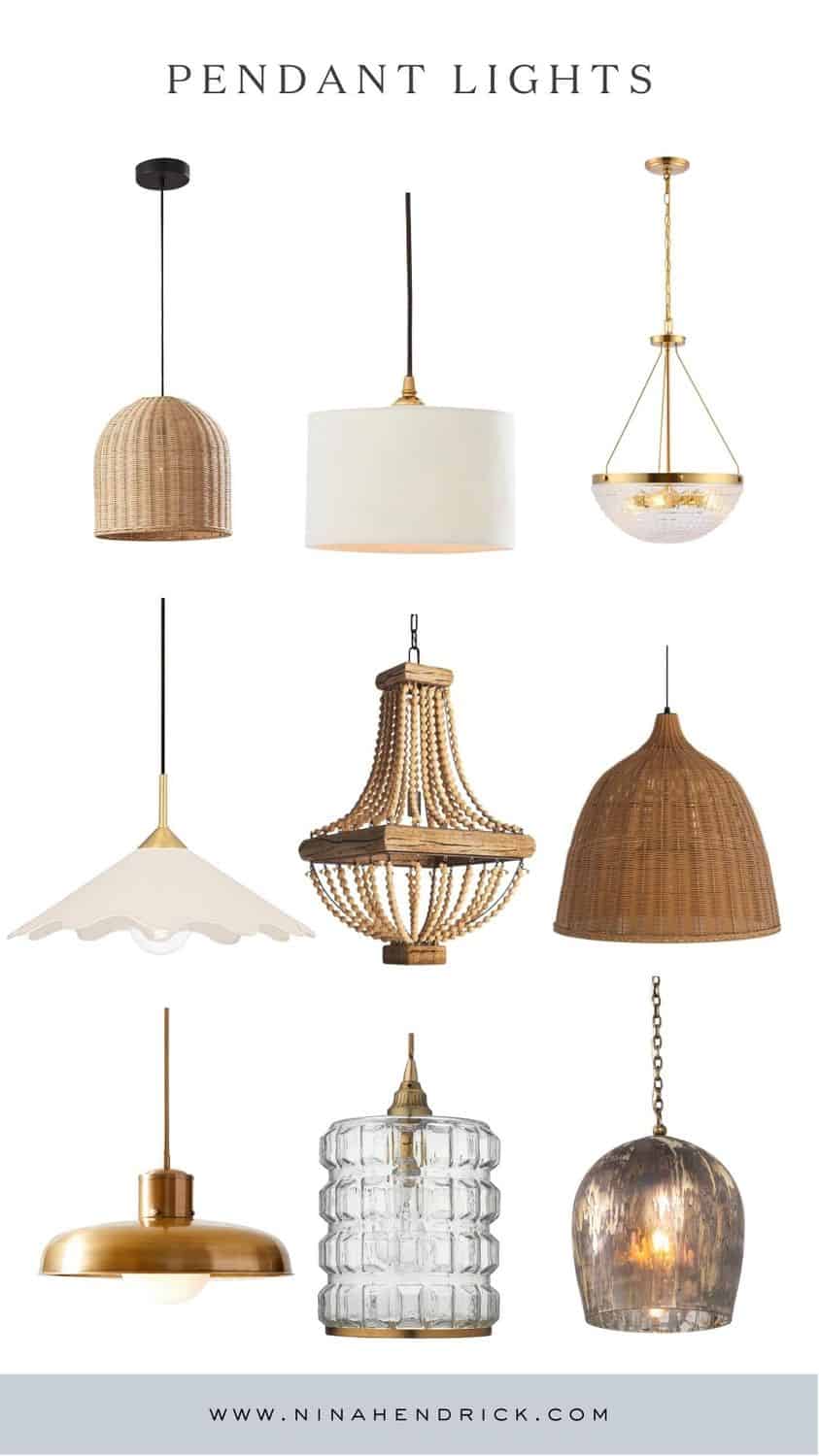 Pendant interior lighting options