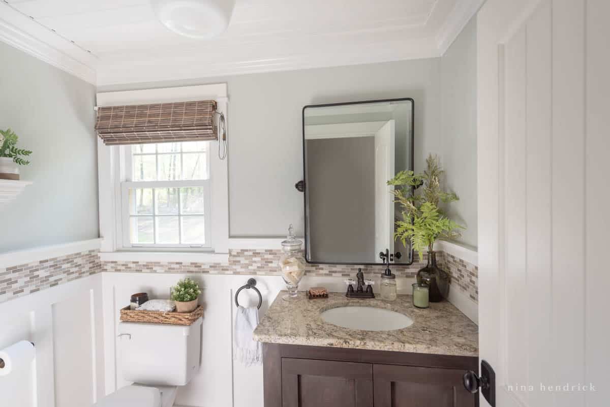 DIY Powder Room Makeover on a Budget with BoardandBatten