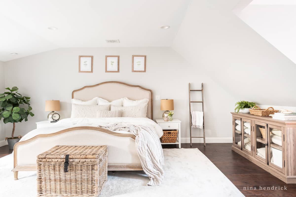 Bright and Cozy Primary Bedroom - Blushing Bungalow