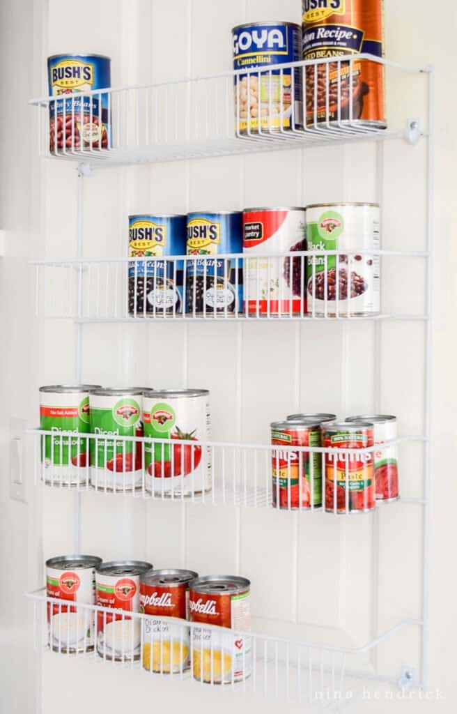 Can organizer to maximize space for small pantry organization