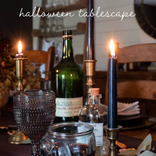A Halloween Tablescape with Timeless Decor