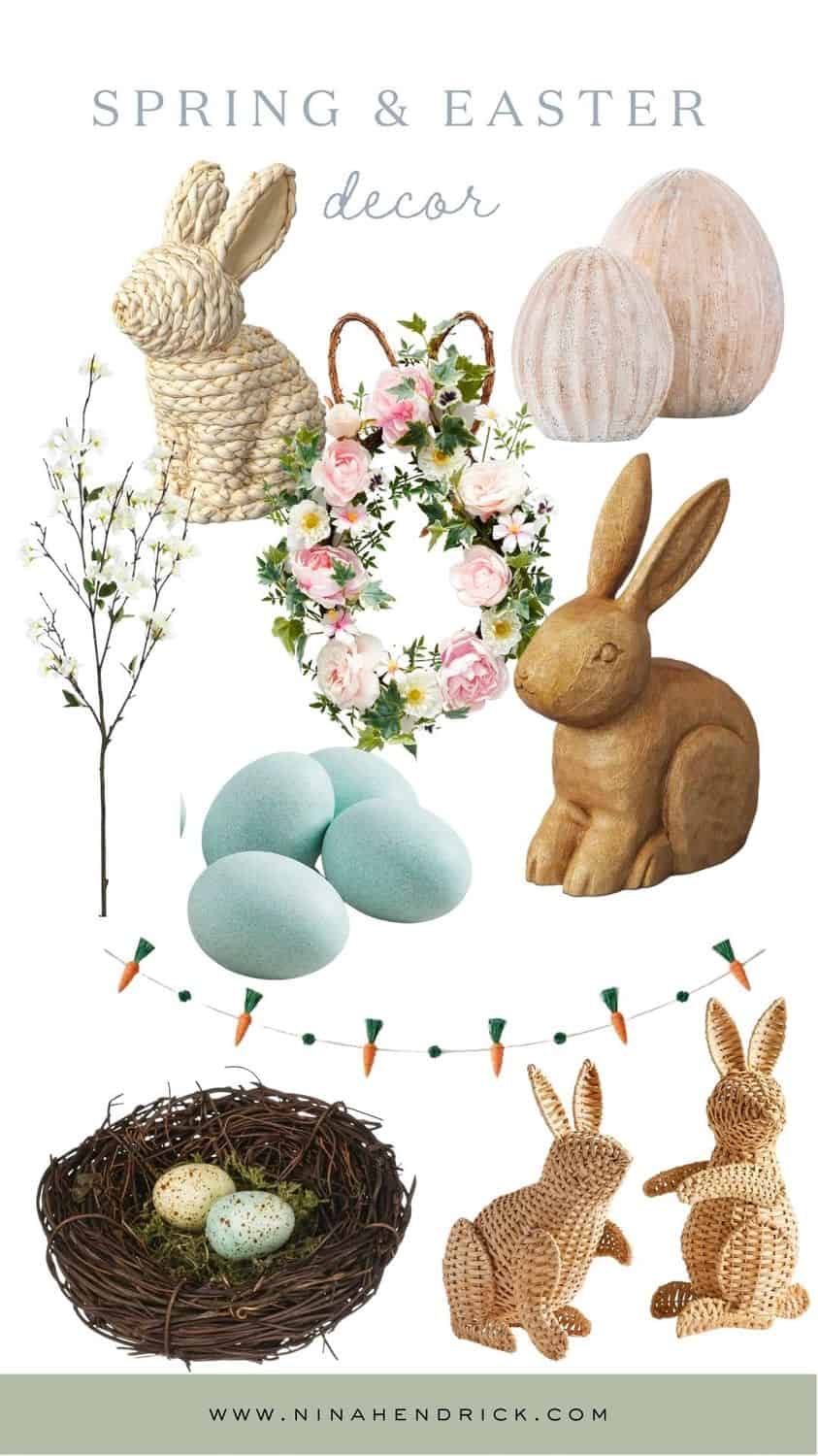 Graphic of Spring decor ideas for shopping