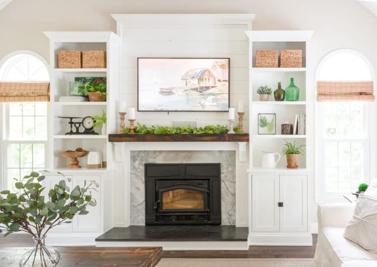 How to Decorate with a TV Above Your Mantel